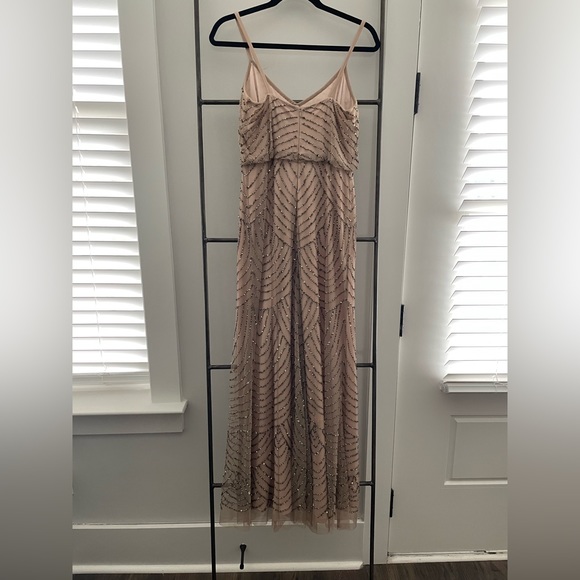 Adrianna pappel beaded dress. Wore for wedding. Beads coming off in few places. - Picture 3 of 4